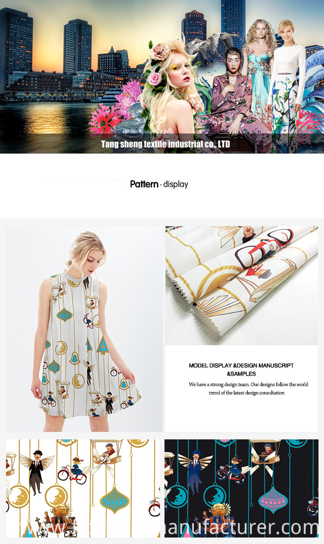 New Style Polyester Printed Dress/ Skirt/ Top Fabric